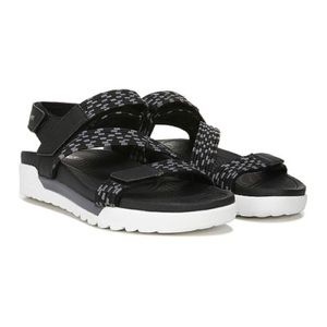 Ryka Black Rowana Elastic Gore Sport Sandals NIB